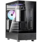 SilverStone - Lucid 04 - Mini Tower Behuizing - Micro-ATX - Gehard Glas - 270° Panoramisch Zicht