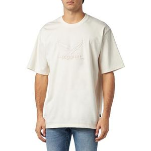 Heavy Oversized T-shirt met 3D-motief, naturel, XXL