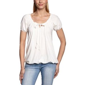 Herrlicher Dames T-Shirt Shawna Jersey, wit (Chalk 132), XL