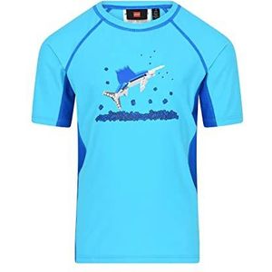 LEGO Zwemshirt voor jongens, zonnebescherming, UPF 50+ LWAlex 307, 593 Bright Blue, 98 unisex
