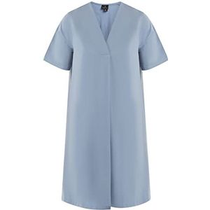 palpito Dames midi-jurk 31423516-PA02, grijs-blauw, XS, midi-jurk, XS