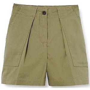 Timberland Solid Pleated Shorts voor dames, cassel earth, 32 NL