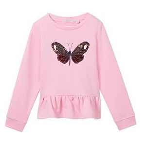 TOM TAILOR Sweatshirt voor meisjes, 35247 - Fresh Summertime Pink, 128/134 cm