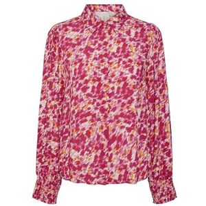 Yasalira Ls Shirt S. Noos, Raspberry Sorbet/Aop: fuzzy Flower, L