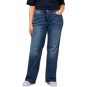 Ulla Popken Mary Jeans met wijde pijpen, 5 zakken, 809848, Blauwe jeans, 32W / 32L
