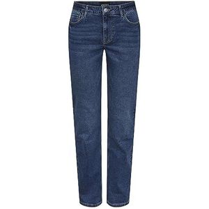Bestseller A/S Dames Pckesia Mw Straight Mb Noos Jeans, blauw (medium blue denim), 27W / 30L