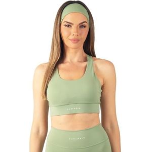 Carlheim Women's Serenita Active Collection Sports Bra X-Back, Pistache, X-Large, pistache, XL