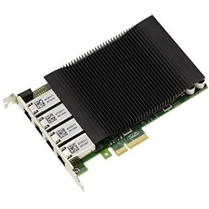 KALEA-INFORMATIQUE Netwerkkaart met 4 poorten Gigabit Ethernet RJ45 LAN via PCIe x4-poort. Power Over Ethernet PoE+ 30W met Intel I350-chipset - Industriële kwaliteit