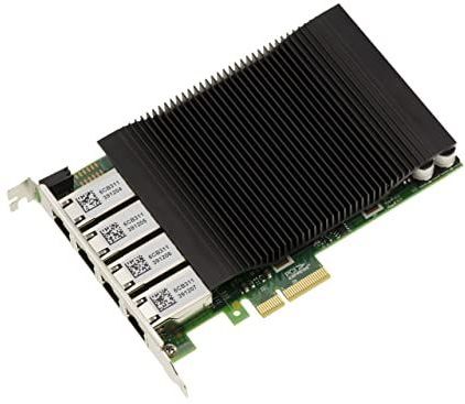 Intel - I350 - PCIe 4X Kaart - 4 Gigabit Ethernet Poorten - Power Over Ethernet PoE+ 30W - Industriële Kwaliteit