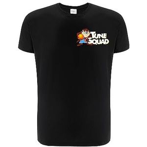 ERT GROUP Origineel en officieel gelicentieerd door Looney Tunes zwart heren T-shirt, Space Jam patroon 027, dubbelzijdige print, maat XL, Space Jam 027 Zwart 2, XL