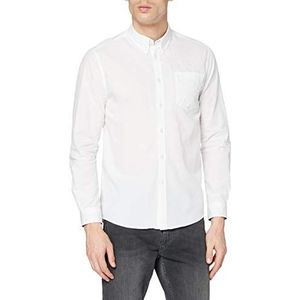 Merc of London Heren Albin, Shirt Smokinghemd, wit (wit)., XL