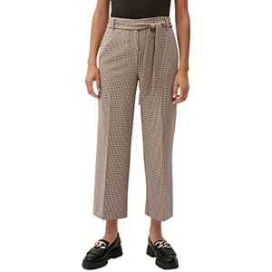 s.Oliver BLACK LABEL Dames Culotte met ceintuur, bruin, 46