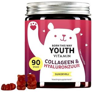 Bears with Benefits - Collageen & Hyaluronzuur Gummies - 90 Stuks - Suikervrij - 2.500 mg Collageen