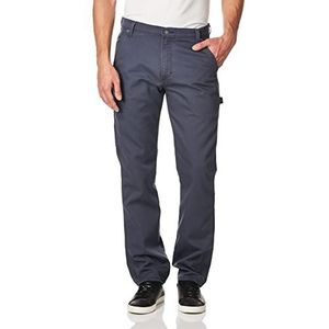 Dickies Men's Regular Tough Max Duck Carpenter Pant, Stonewashed Diesel Gray, 38W x 32L