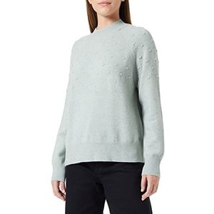 TOM TAILOR Denim Dames Gebreide trui met stippen 1034565, 12792 - Soft Greyish Green, M