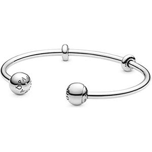 PANDORA Moments Offener Armreif, 596477-3 19cm, Silber