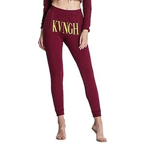 Gianni Kavanagh Burgundy Lucifer Jogger voor dames, Bourgondië, XL