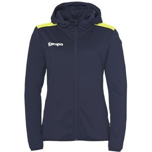 uhlsport Kempa Emotion 27 Handbal met capuchon voor dames en meisjes met gevoerde capuchon - fleece aan de binnenkant - met zakken met ritssluiting