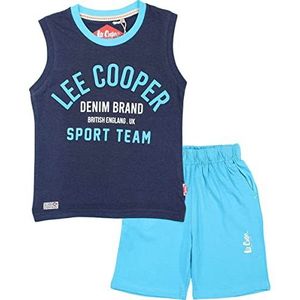 Lee Cooper Shorts-T-shirt-set, Blauw, 4 Jaren