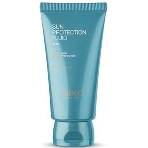 KIKO Milano Sun Protection Fluid Body Spf 50, Hydraterende zonbescherming voor het lichaam met SPF 50 en hyaluronzuur. Beschermt tegen UVA- en UVB-stralen