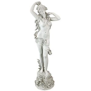 Design Toscano Spring Awakening Classic Woman Tuinbeeld, 102 cm, polyresin, antieke steen, wit