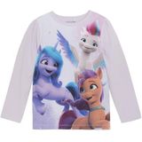 MINYMO Meisjes-T-shirt met lange mouwen met My Little Pony-opdruk, grijs, 128 cm