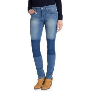 ESPRIT Dames Jeans, blauw (701 E Patch Knee)., 28W x 32L