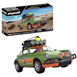 PLAYMOBIL Porsche 71436 Porsche 911 Carrera RS 2.7 Offroad, spannende ritten door elk terrein, met verschillende functies, hoogwaardige verzamelauto's of speelgoed voor kinderen vanaf 5 jaar