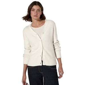 CECIL EOS_Featheryarn Cardigan, Birk White, XL