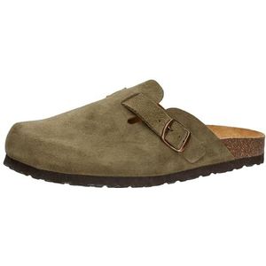 Klomp - Groen - Leer - Zonder Sluiting