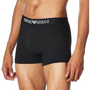Emporio Armani Boxershort voor heren, katoen, stretch, wit, wit, zwart, XXS