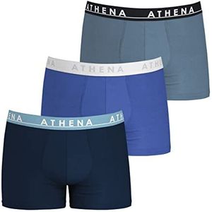 ATHENA Easy Color LH98 ondergoed, marineblauw/blauw/grijs, XXL heren, marineblauw/blauw/blauw/grijs, XXL