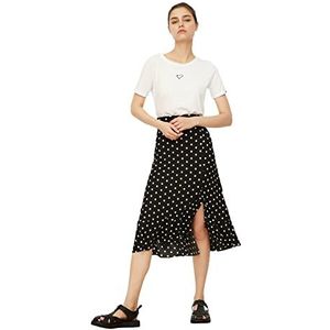 Trendyol Gebreide rok voor dames met meerdere kleuren, Multi Color, XS