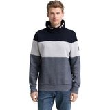 Tom Tailor - Sweatshirt - Navy grindle structure - Met Geborduurd Logo