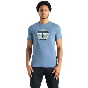 Dare 2b - Movement II - T-Shirt - Blauw - BCI Katoen, UV-Bescherming (UPF 5+)