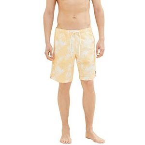 TOM TAILOR zwemshorts Uomini 1035051,31478 - corn yellow leaf design,XXL