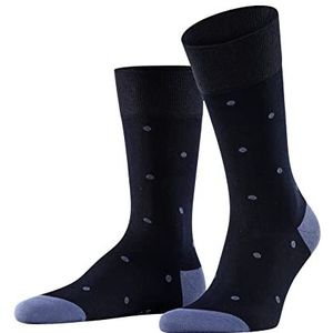 FALKE Heren Sokken Dot M SO Katoen Dun gedessineerd 1 Paar, Blauw (Dark Navy 6377), 39-42