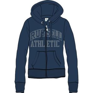 RUSSELL ATHLETIC A11002-OB-155 RA-Zip Through Hoody Sweatshirt voor dames, schaduwblauw, maat S