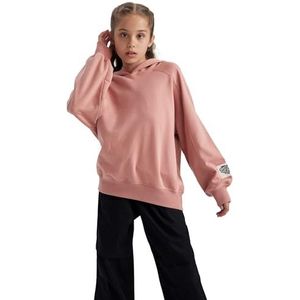 DeFacto Gebreid sweatshirt voor meisjes, bordeaux, 8-9 Jaren