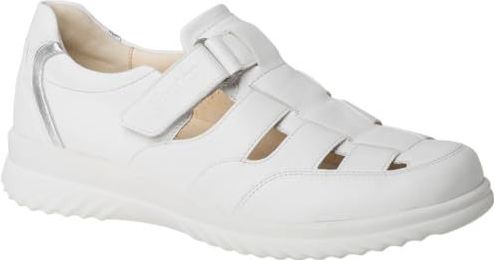 Ganter - Instappers - Wit - Velcro Sluiting - Glad Leer