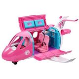 Barbie Droomvliegtuig transformerende speelset met verstelbare stoelen, en meer dan 15 accessoires, waaronder een puppy en een snackwagen, voor kinderen vanaf 3 jaar, GDG76