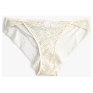 Koton Bruids kanten slipje voor dames, Ecru(005), L