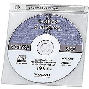Durable 520019 CD/DVD-hoes Top Cover, voor 1 CD/DVD, transparant, verpakking van 10 hoesjes.