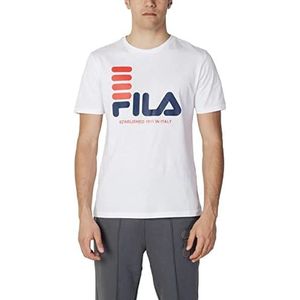 FILA Heren BIPPEN T-shirt, helder wit, XS, wit (bright white), XS