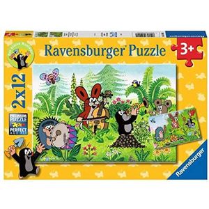 Ravensburger Kinderpuzzle - 05090 Gartenparty mit Freunden - Puzzle für Kinder ab 3 Jahren, mit 2x12 Teilen