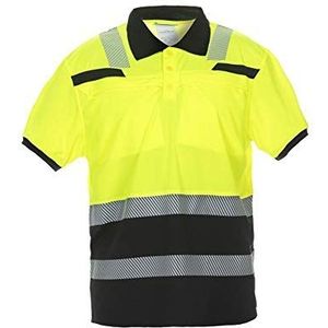 Hydrowear 040445YB-XS THORNE Trendy High Visible Line Polo Shirt, Hi-Vis Yellow/Black, maat XS