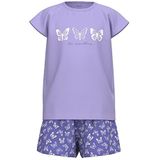 NAME IT Nkfnightset Cap Butterfly Noos pyjama voor meisjes, Zand Verbena, 110/116 cm