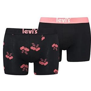 Levi's Cherry AOP Boxer voor heren, Roze/Zwart, L