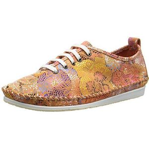 Andrea Conti Dames 0021570 Sneakers, Meerkleurig koraal combi 272, 42 EU