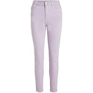 bestseller a/s Dames VISKINNIE WEYLIE RW 7/8 Skinny Jeans Jeans, Pastel Lilac/Detail:Washed, M